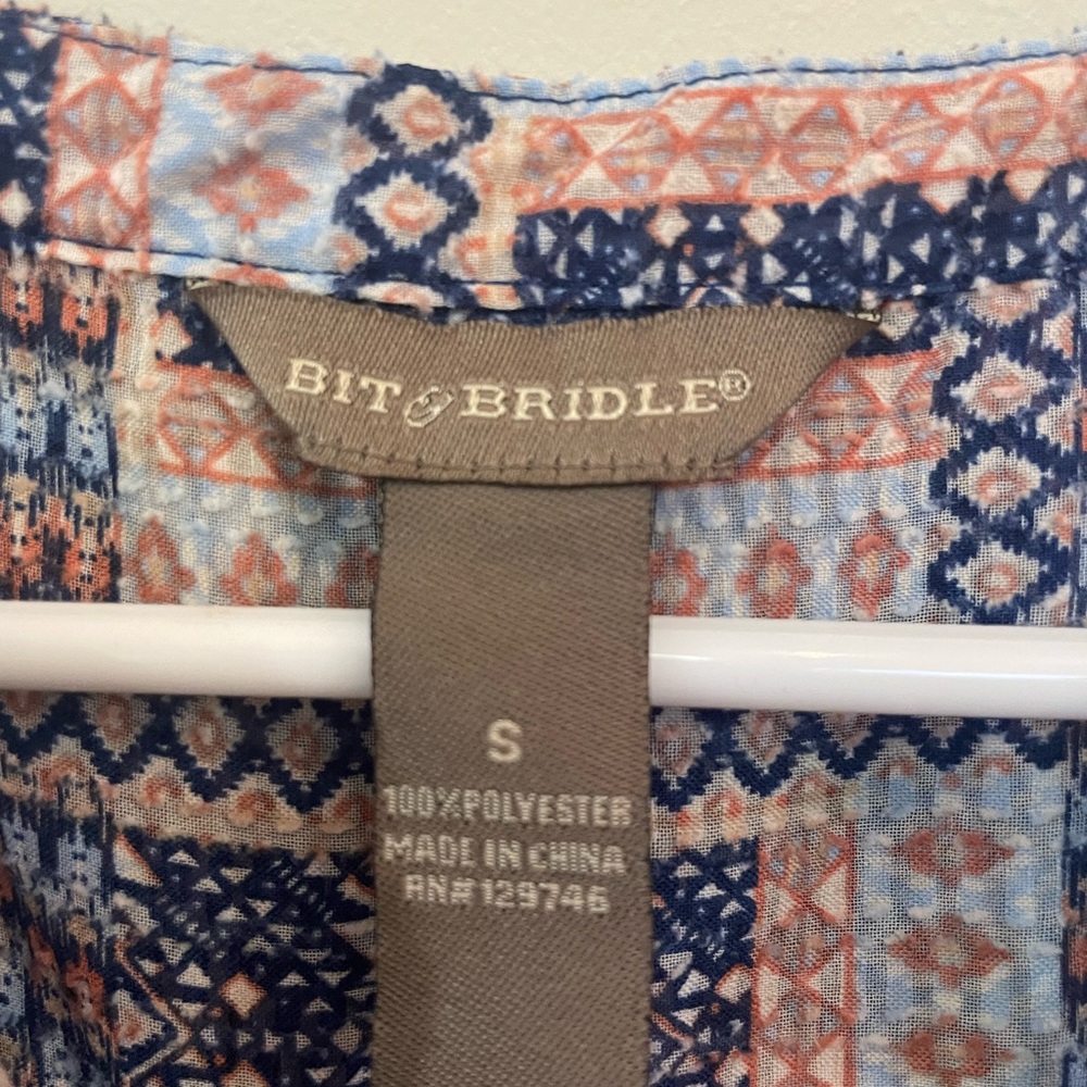 Bit & Bridle Multi colored Top SM - Picture 4 of 4